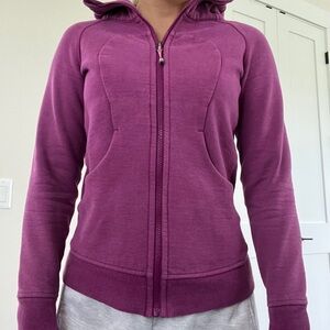 Lululemon purple scuba jacket.